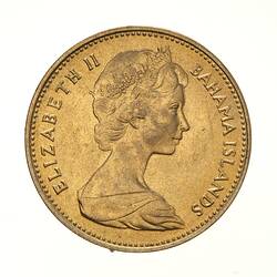 Coin - 1 Cent, Bahamas, 1969