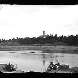 Glass Negative - Government House from North Side of Yarra River, Melbourne, Victoria, Apr 1898
