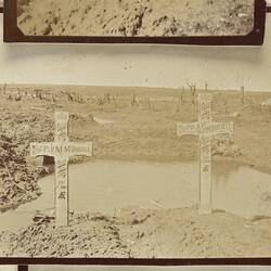 Photograph - Graves of Private A. W. Blennerhassett & Private D.M. McDougall, Somme, France, Sergeant John Lord, World War I, 1917