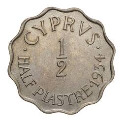 Proof Coin - 1/2 Piastre, Cyprus, 1934