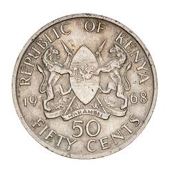 Coin - 50 Cents, Kenya, 1968
