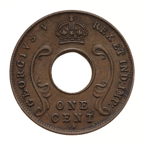 Coin - 1 Cent, British East Africa, 1924