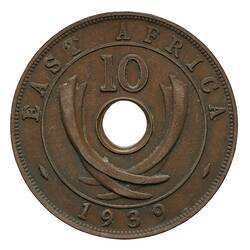 Coin - 10 Cents, British East Africa, 1939