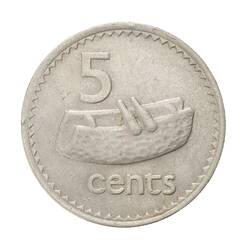 Coin - 5 Cents, Fiji, 1981