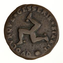 Coin - 1 Penny, Isle of Man, 1709