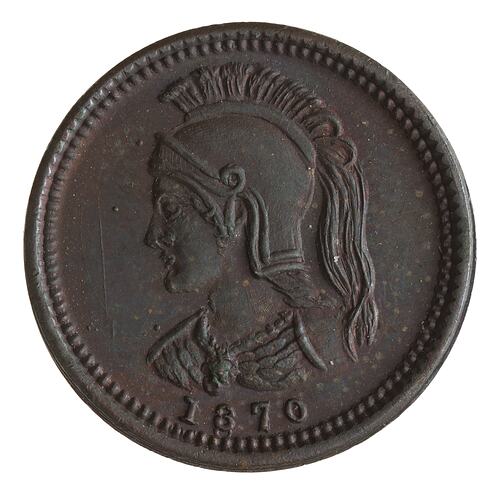 Coin - 1/8 Penny, Anticosti Islands, Canada, 1870