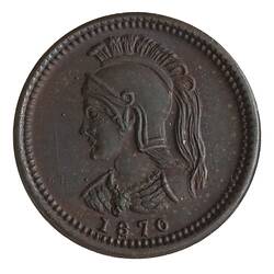 Coin - 1/8 Penny, Anticosti Islands, Canada, 1870