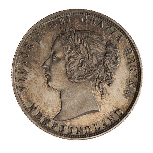 Proof Coin - 50 Cents, Newfoundland, 1874