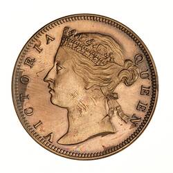 Proof Coin - 1/2 Cent, Straits Settlements, 1872