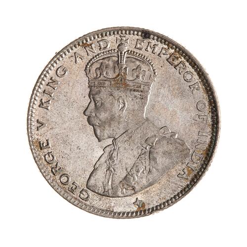 Coin - 20 Cents, Straits Settlements, 1919