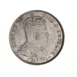 Coin - 5 Cents, Straits Settlements, 1910