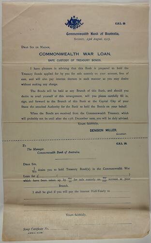 Notice - Commonwealth War Loan