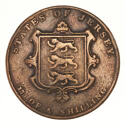Coin - 1/13 Shilling, Jersey, Channel Islands, 1841