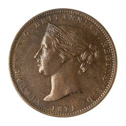 Coin - 1/13 Shilling, Jersey, Channel Islands, 1871