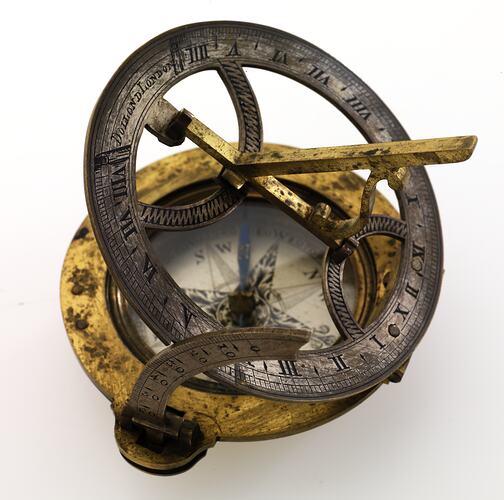 Pocket Compass Sundial - Dollond, London, circa 1790
