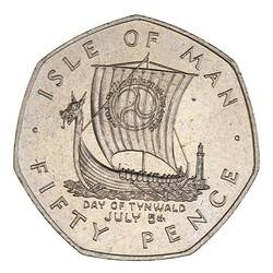 Coin - 50 Pence, Isle of Man, 1979