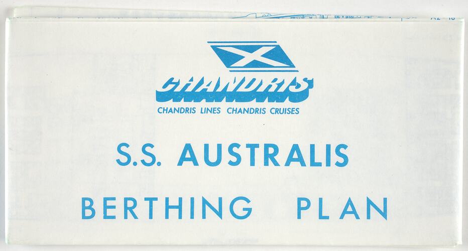 Accommodation Plan - Chandris Lines, SS Australis