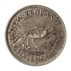Proof Coin - 6 Pence, New Zealand, 1935