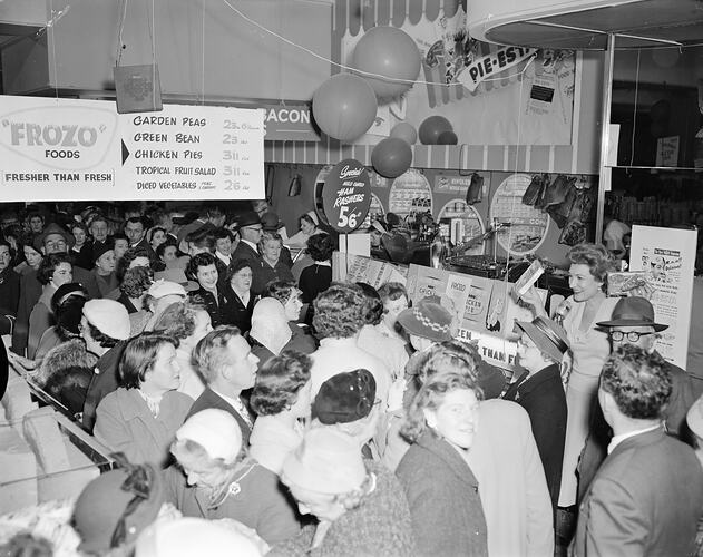 Negative - Frozo Food Co Pty Ltd, Promotional Event, Myer, Melbourne, Victoria, 1958