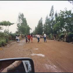 Digital Image - Road at Khao-I-Dang Refugee Camp, Thailand, Apr 1988