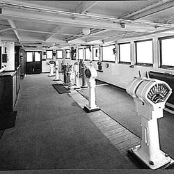 Photograph - Orient Line, RMS Orcades, Wheel House Interior Looking to Port Side, Third Brigde Deck, 1948