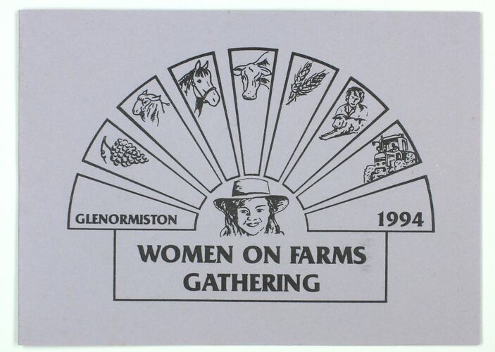 Promotional Card - Women on Farms Gathering, Glenormiston, Feb 1994
