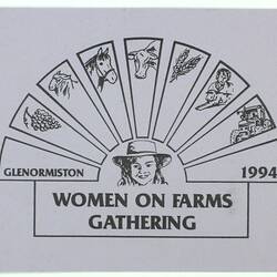 History Board - Victorian Women on Farms Gathering, Glenormiston, 1994