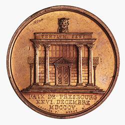 Medal - Peace of Presbourg, Napoleon Bonaparte (Emperor Napoleon I), France, 1805