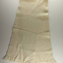 Scarf - Cream Wool, Dorothea Dunzinger, 1950s