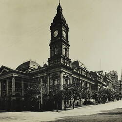 Photograph - Federation Celebrations, 'The Town Hall, Corner of Collins and Swanston Streets', Melbourne, May1901
