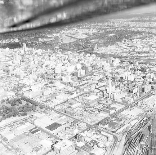 Negative - Aerial View of Melbourne, circa 1962