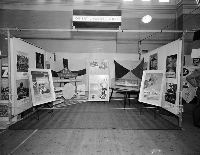 Orient & Pacific Lines, Exhibition Stand, Victoria, 05 Mar 1959