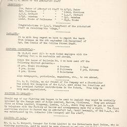 Bulletin - 'Kodak Staff Service Bulletin', No 3, 13 Sep 1941