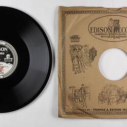 Disc Recording - Edison, Double-Sided, 'Se Vano, Se Vano E Il Pregare' & 'Egli E Bel Come Il Ciel', 1922-1929