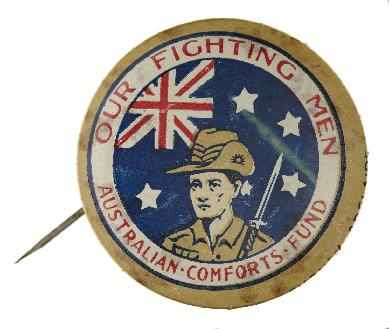 Badge - Patriotic, Australian Comforts Fund, Australia, 1917