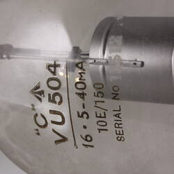 Electronic Valve - Diode, Type VU504. 1940s