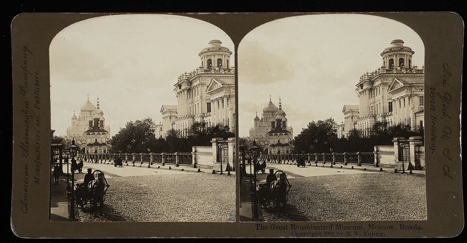 Stereograph - 'The Great Roumiantzof Museum, Moscow, Russia, 1901'