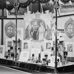 Kodak Australasia Pty Ltd, Shopfront Display, 'King George VI Coronation', George St, Sydney, 1936