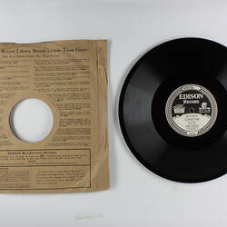 Disc Recording - Edison, Double-Sided, 'Elegie' & 'Cavatina', 1926-1929.