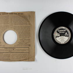 Disc Recording - Edison, Double-Sided, 'Reverie' & 'Hejre Kati', 1928-1929.