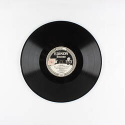 Disc Recording - Edison, Double-Sided, 'Brown Eyes, Why Are You Blue' & 'Tomorrow Mornin', 1926-1929