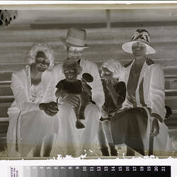 Family Portrait in Stadium, circa 1930s