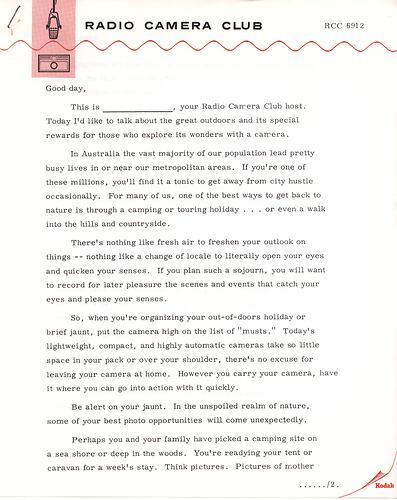 Printed page with text and pink, illustrated letterhead.
