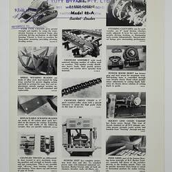 Page with photo images and printed descriptive text.