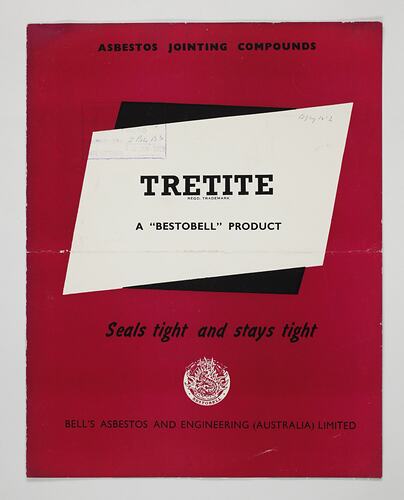 Front cover with illustration and printed text.