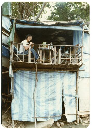 Mr Long On His Balcony, Refugee Camp, Pulau Bidong, Malaysia, Apr 1981