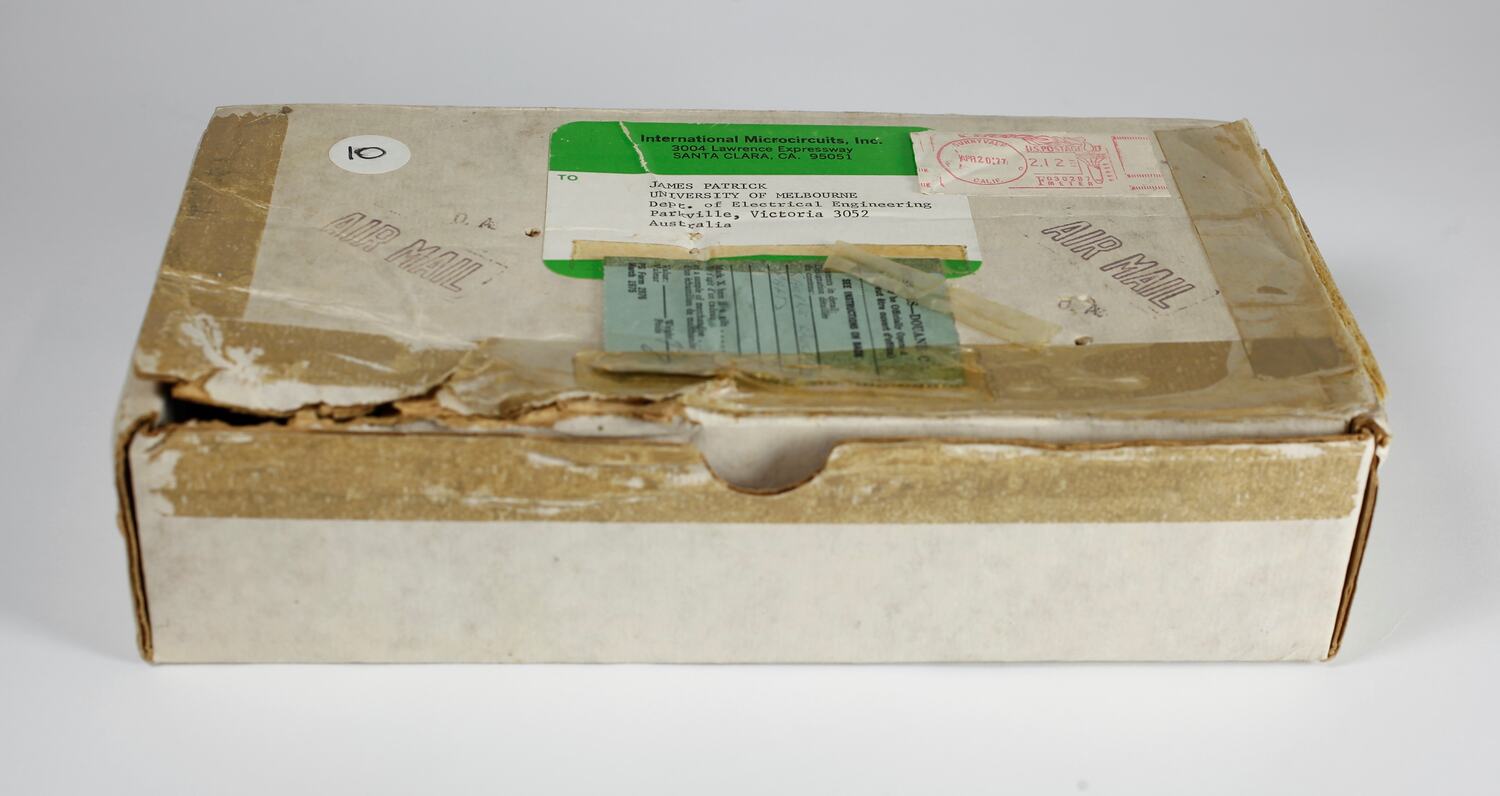 Semiconductor Sample Small Box Postal Box Containing Microcircuit Samples