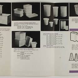 Page with photo images and printed descriptive text.