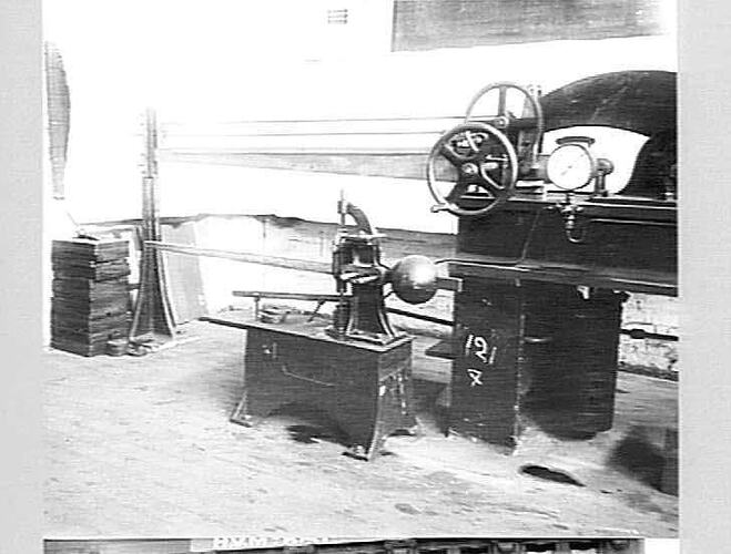 TESTING MACHINE IN LABORATORY TAKEN JULY 1924