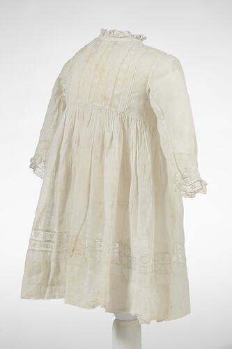 Dress - Infant's, White Muslin, circa 1900-1915